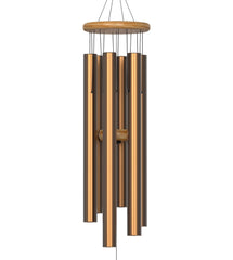 Nalulu Large Wind Chimes front view in gold 35 inches