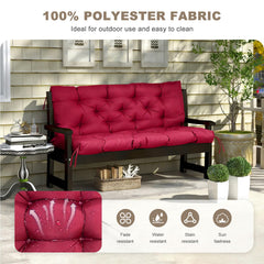 NANGELRN Porch Swing Cushion side view with ties