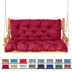 NANGELRN Porch Swing Cushion Wine Red front view