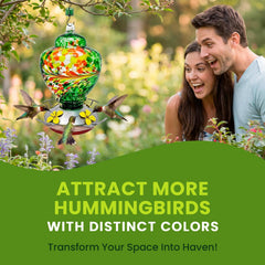 Nature Gear Hummingbird Feeder filled with nectar
