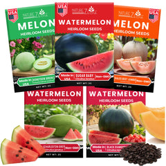 NatureZ Edge Fruit Seeds pack with five melon varieties