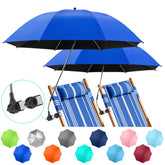 NBtoUS 2 Pack Chair Umbrella Azure Blue front view