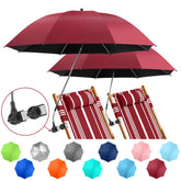 NBtoUS 2-Pack Chair Umbrella garnet red front view