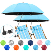 NBtoUS 2 Pack Chair Umbrella Light Azure Blue front view