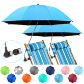 NBtoUS 2-Pack Chair Umbrella Sky Blue front view