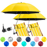 NBtoUS Chair Umbrella yellow model side view with clamp