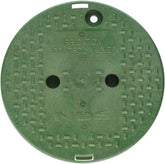 NDS 10-inch irrigation control valve front view in green