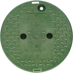 NDS 10-inch irrigation control valve front view in green