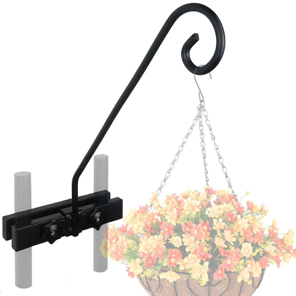 NEECONG Deck Hook Rail front view with black powder coating