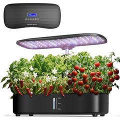 NEEWER Hydroponics Growing System with LED Light, front view
