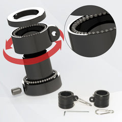 NELXINJO 5FT Flag Pole Kit adjustable length sections