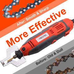 NEO-TEC Electric Chainsaw Sharpener with six titanium diamond bits