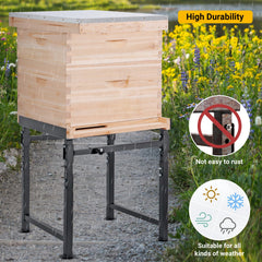 Neorexon hive stand showing adjustable width feature
