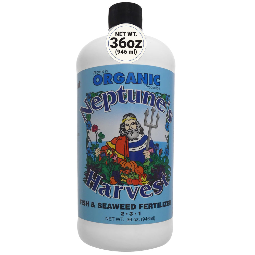 Neptune's Harvest Fish & Seaweed Liquid Fertilizer 36oz bottle front view