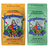 Neptune's Harvest Organic Plant Food 5-3-0 and Kelp Meal 1-0-2 packaging front view