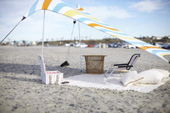 Neso Portable Beach Tent setup on the beach