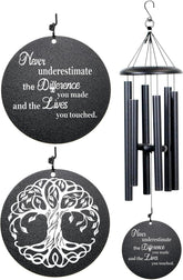 NETAEX Retirement Wind Chime with Tree of Life engraving