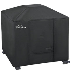 NettyPro Fire Pit Cover 36 inch black front view