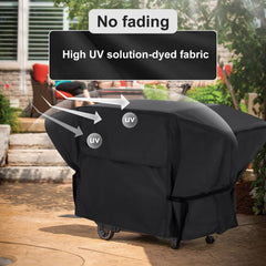 NettyPro griddle cover with air vent open for ventilation