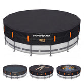 NEVERLAND 18FT Round Pool Cover black front view