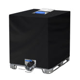 NEVERLAND IBC Tote Cover black 275 gallon waterproof fabric front view