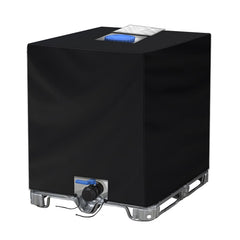 NEVERLAND IBC Tote Cover black 275 gallon waterproof fabric front view