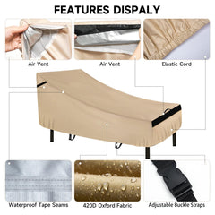 NEVERLAND Lounge Chair Cover with woven strap handles
