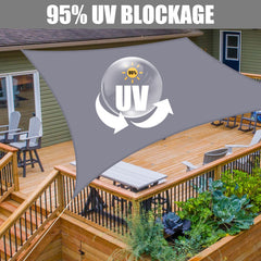 Neween shade sail in use at a backyard patio