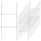 Newflager Heavy Duty Metal H Frame Wire Stakes, pack of 12