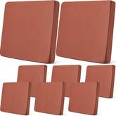 Newwiee 8 Pcs Patio Cushion Covers in Terra Cotta front view