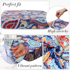 Newwiee patio cushion covers displayed on outdoor furniture