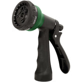 NEXCOVER Garden Hose Nozzle Sprayer front view showing dark green colour