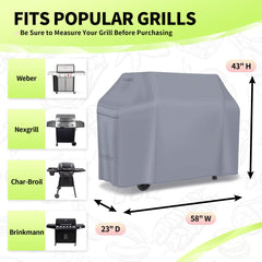 NEXCOVER grill cover showing waterproof fabric and stitching