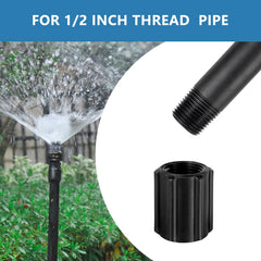 NFAMRZCAR 12-inch sprinkler extensions installed in a garden