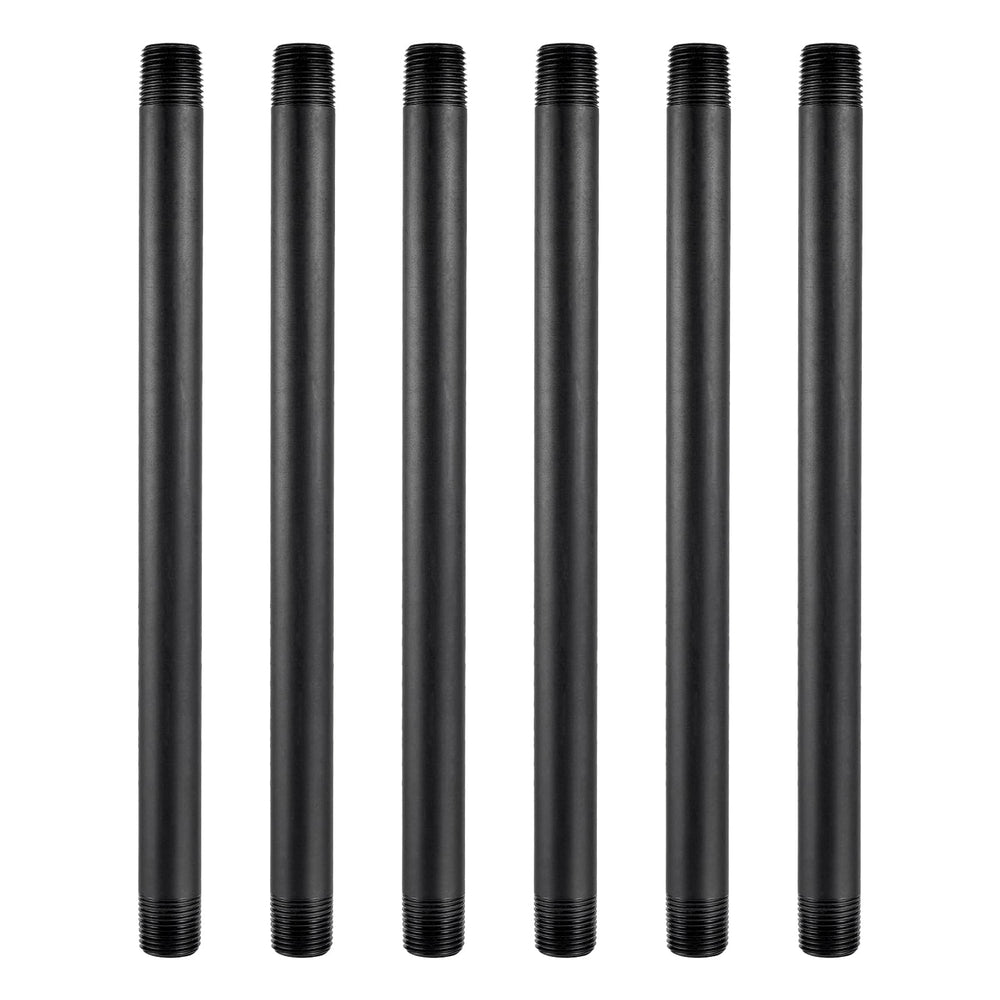 NFAMRZCAR 6 Pcs 1/2 Inch Double Male Threaded Sprinkler Extensions front view