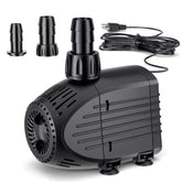 NFESOLAR Ultra Quiet Submersible Water Pump black model front view
