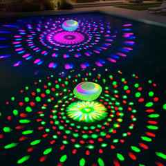 Niceput Floating Pool Light in white, front view