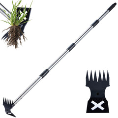 NICOFPHY Weed Puller Tool front view with long handle