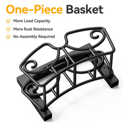 niffgaff Garden Hose Holder Stand front view showing hooks