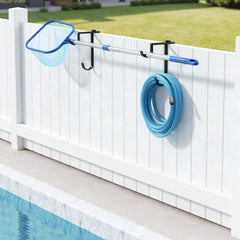 niffgaff Pool Pole Hooks installation on pool fence