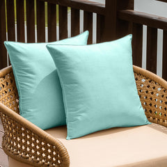 NiNi ALL Waterproof Outdoor Pillow Cover Lake Blue front view
