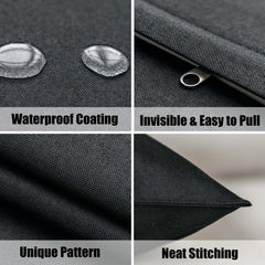 NiNi ALL Waterproof Outdoor Pillow Cover on a patio chair