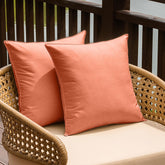 NiNi ALL waterproof outdoor pillow cover orange front view