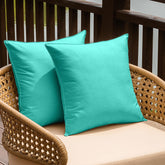 NiNi ALL waterproof pillow covers aqua green front view
