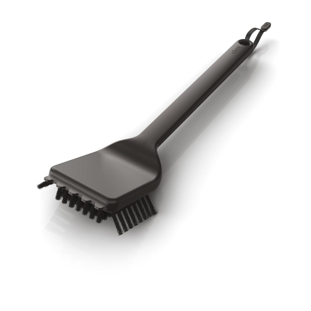 Ninja Woodfire Grill Cleaning Brush front view showing sturdy bristles