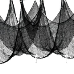 Nirohee Halloween Spider Web Black Creepy Cloth front view