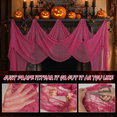 Nirohee pink creepy cloth hanging on a wall