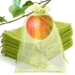 NIUBIER Fruit Protection Bags, 50 Pcs green mesh cover nets