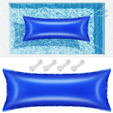 Niuyhe 4x12 Ft pool pillow inflated with blue colour