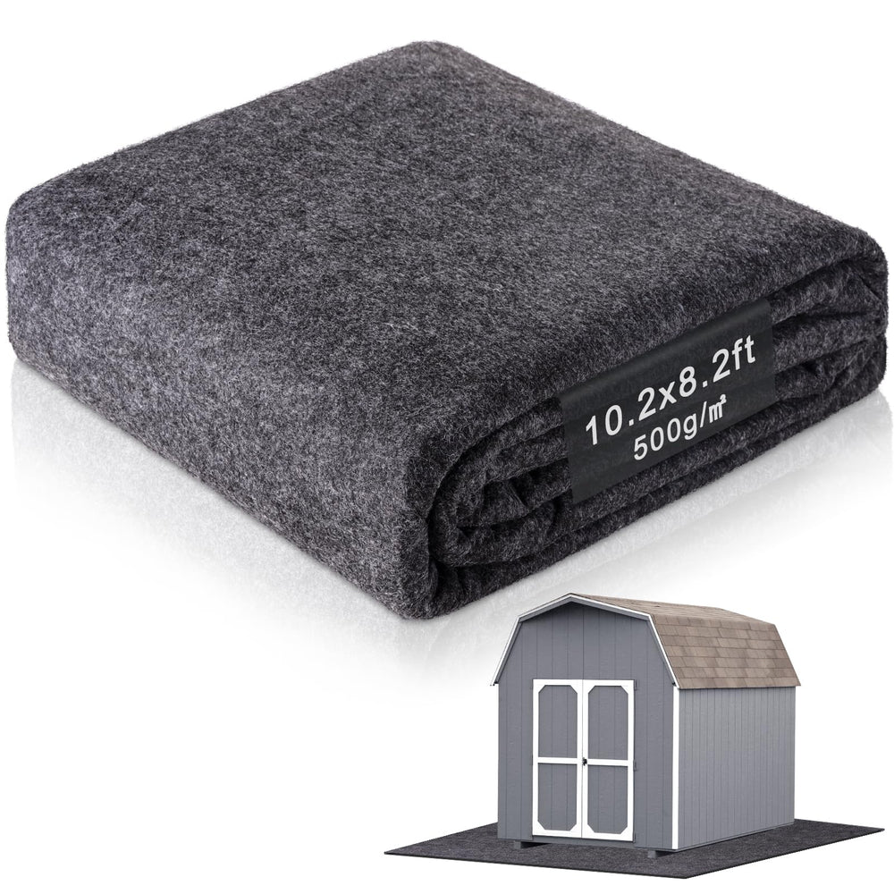 Niuyhe Storage Shed Floor Mat 10.2x8.2ft front view
